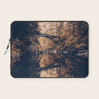 Autumn Forest Miracle on the Pacific Northwest River Bend Laptop Sleeve Gallery Image 1