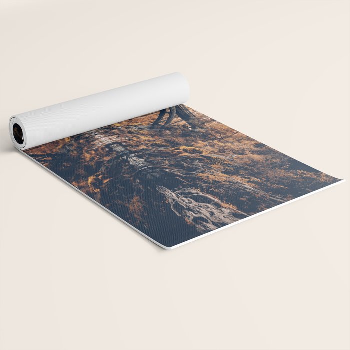 Autumn Forest Miracle on the Pacific Northwest River Bend Yoga Mat Gallery Image 2