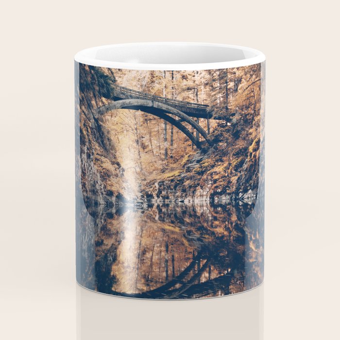 Autumn Forest Miracle on the Pacific Northwest River Bend Coffee Mug Gallery Image 4