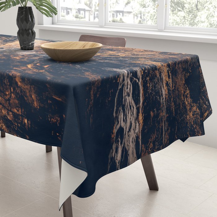 Autumn Forest Miracle on the Pacific Northwest River Bend Tablecloth Gallery Image 3