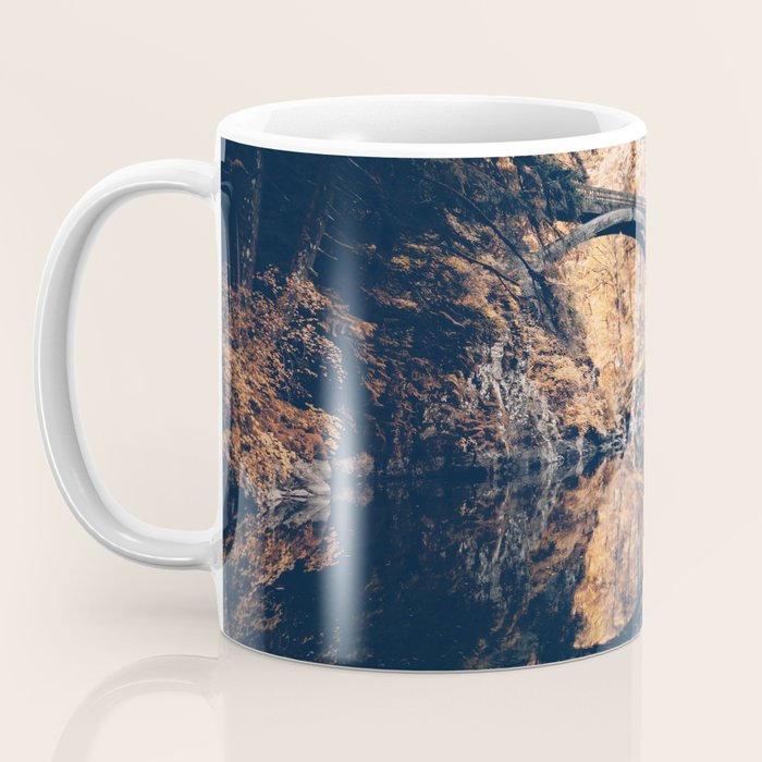 Autumn Forest Miracle on the Pacific Northwest River Bend Coffee Mug Gallery Image 3