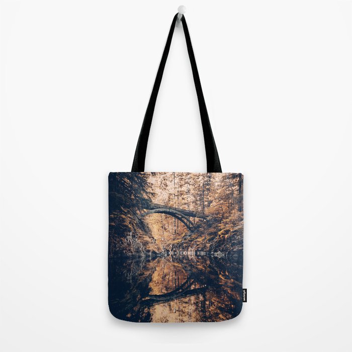 Autumn Forest Miracle on the Pacific Northwest River Bend Tote Bag Gallery Image 2
