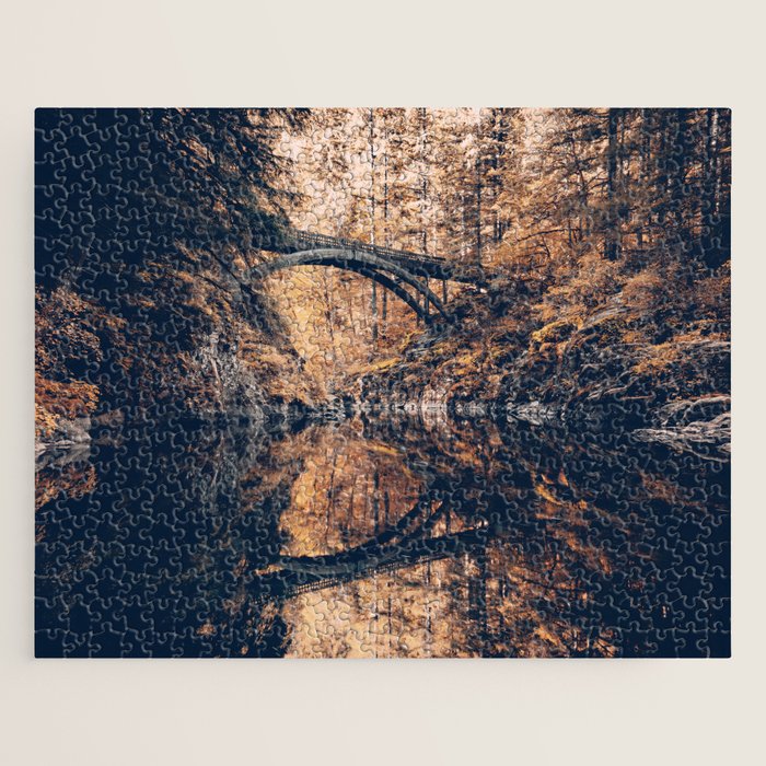 Autumn Forest Miracle on the Pacific Northwest River Bend Jigsaw Puzzle Gallery Image 1