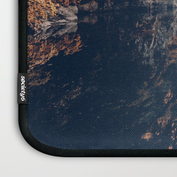 Autumn Forest Miracle on the Pacific Northwest River Bend Laptop Sleeve Gallery Image 3
