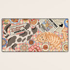 Breakfast With Cats Desk Mat Gallery Image 3