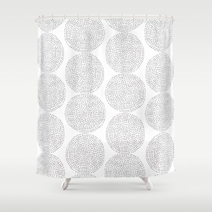 Beech in Grey Shower Curtain Gallery Image 1