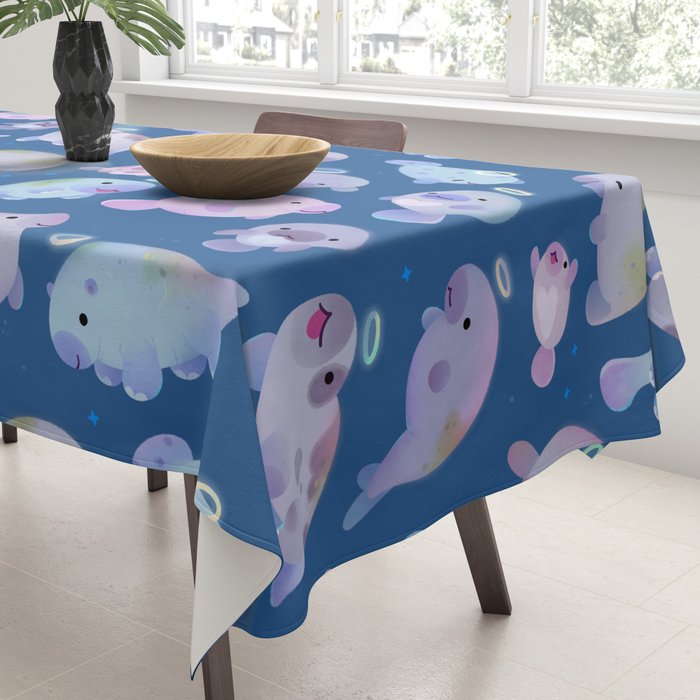 Sea cow (Sirenians) Tablecloth Gallery Image 3