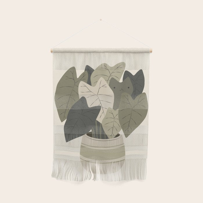 Cat and Plant 44 Wall Hanging Gallery Image 1