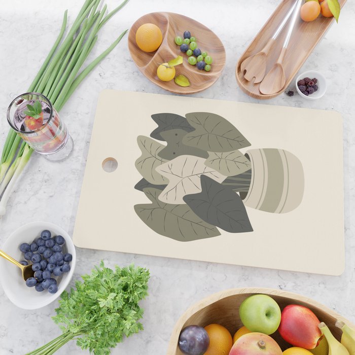 Cat and Plant 44 Cutting Board Gallery Image 2