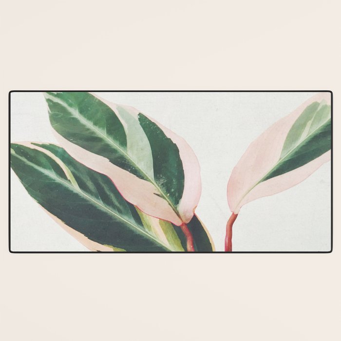 Pink Leaves III Desk Mat Gallery Image 3
