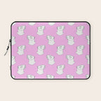 Vaporwave greek statue doodle pattern Laptop Sleeve Gallery Image 1