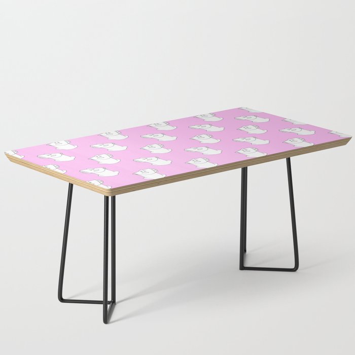 Vaporwave greek statue doodle pattern Coffee Table Gallery Image 1