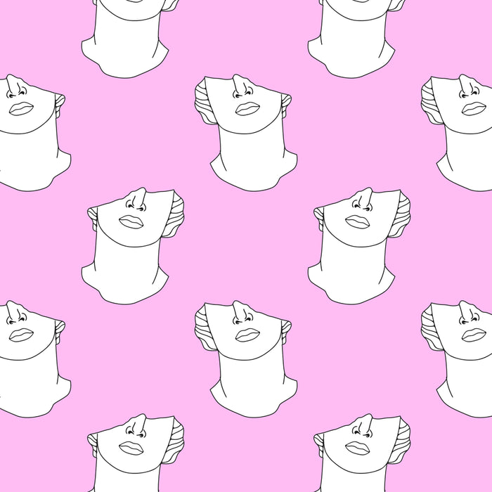 Vaporwave greek statue doodle pattern Coffee Mug Gallery Image 2