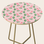 Pink Daisy Pattern - Pink Side Table Gallery Image 2