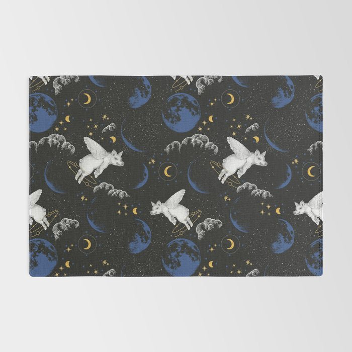 Celestial Pigs of the Night Sky A Rug Gallery Image 2