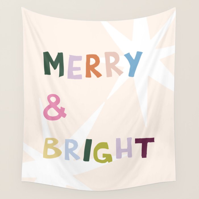 Merry and Bright Wall Tapestry Gallery Image 1