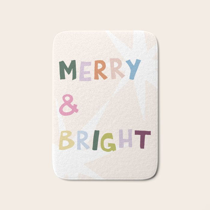 Merry and Bright Bath Mat Gallery Image 1
