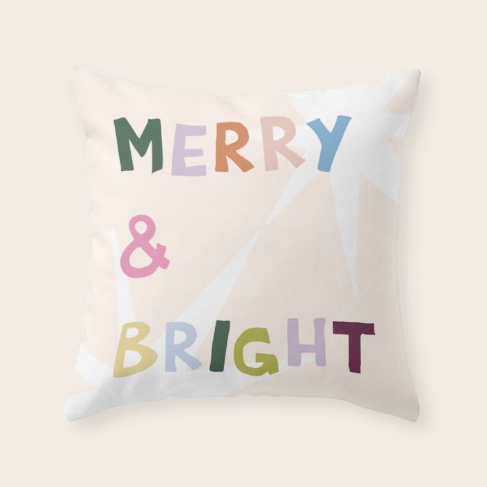 Merry and Bright Throw Pillow Gallery Image 6