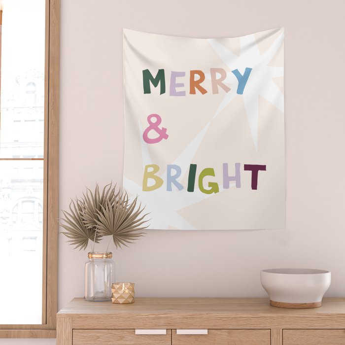 Merry and Bright Wall Tapestry Gallery Image 2