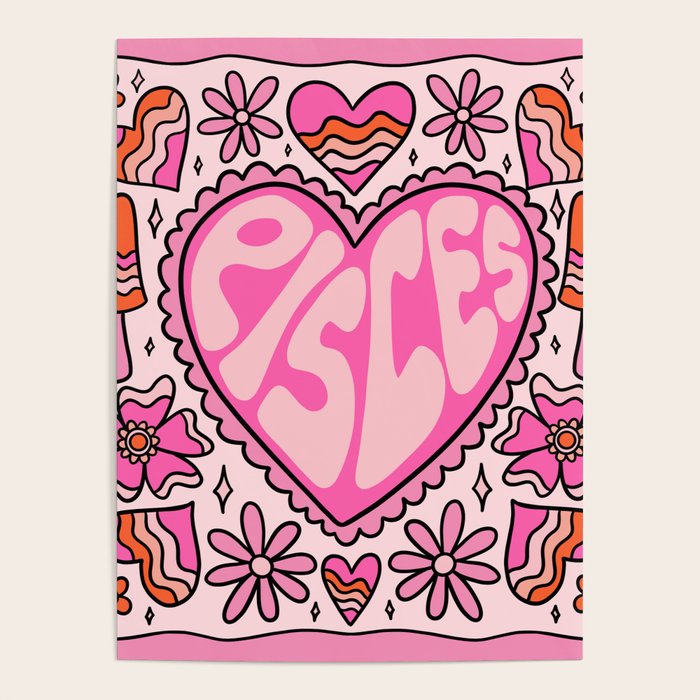 Pisces Heart Poster Gallery Image 4