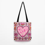Pisces Heart Tote Bag Gallery Image 2