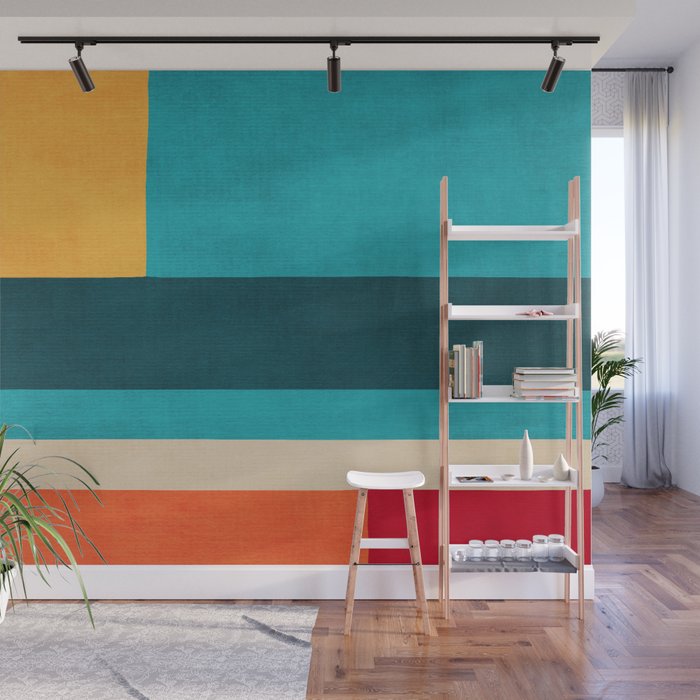 Modern Geometric Minimalist Artwork Wall Mural Gallery Image 1