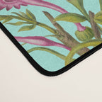 Tropical Bloom Serenade Exotic Floral Pattern Vintage Botanical Vibes Turquoise Desk Mat Gallery Image 4