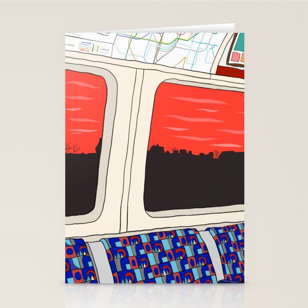View from London Train Line Stationery Card Gallery Image 2