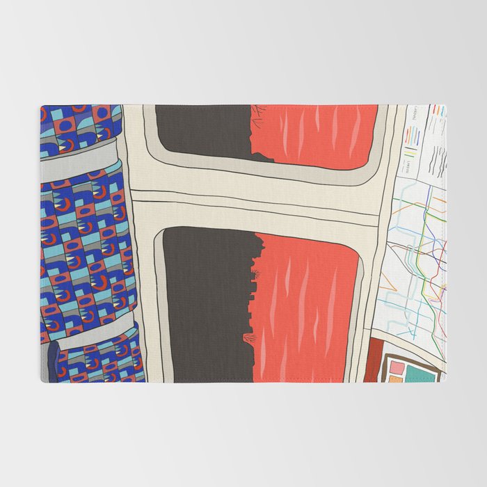 View from London Train Line Rug Gallery Image 2