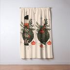 Festive Ho Ho Ho Bauble Window Curtain Gallery Image 3