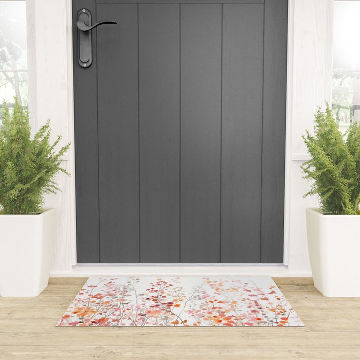 Natureâs Floral Meadowscape Welcome Mat Gallery Image 3