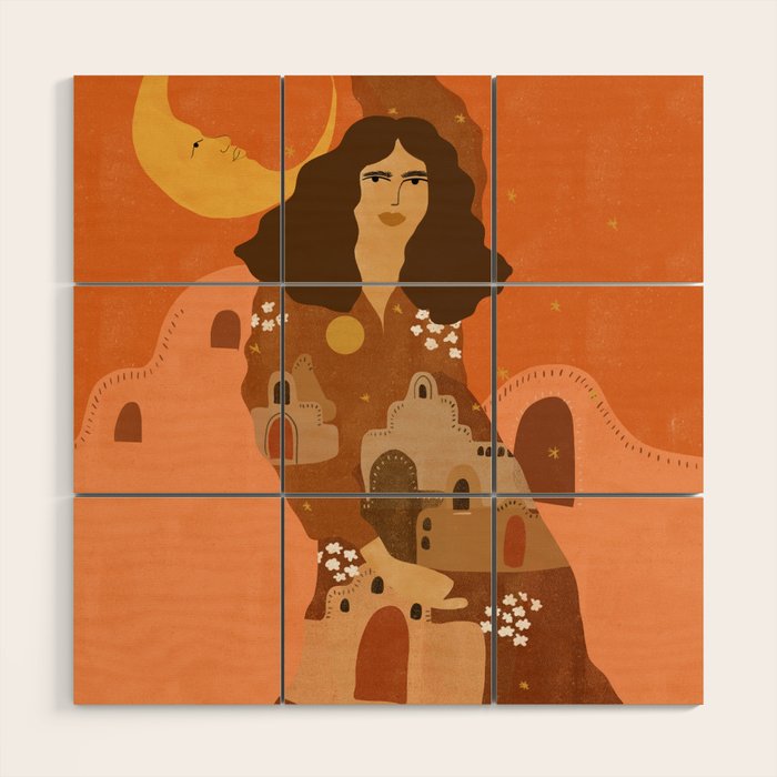 Night in Safari Wood Wall Art Gallery Image 1