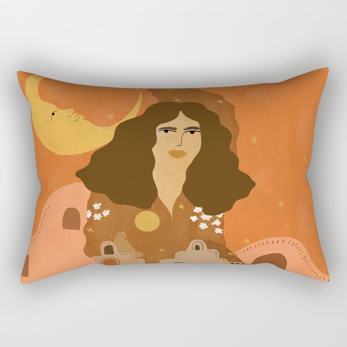 Night in Safari Rectangular Pillow Gallery Image 1