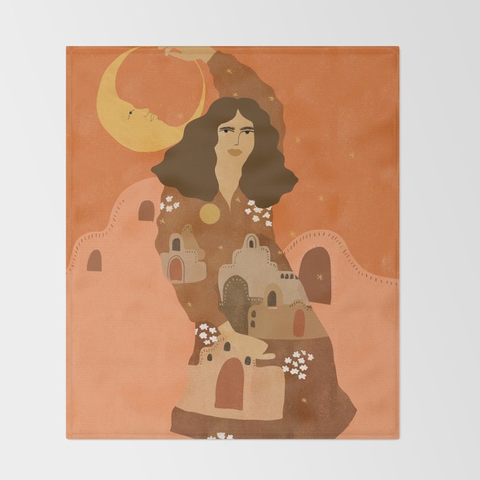 Night in Safari Throw Blanket Gallery Image 2