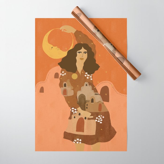Night in Safari Wrapping Paper Gallery Image 1