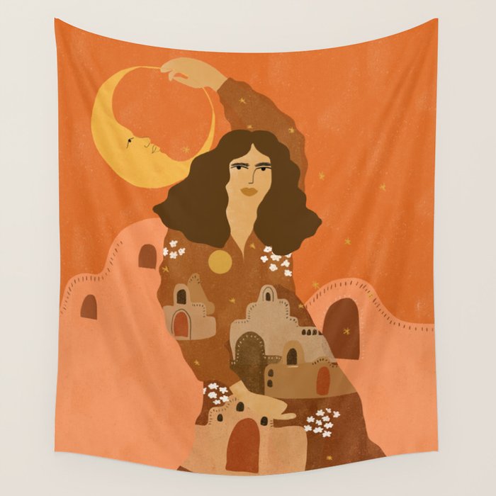 Night in Safari Wall Tapestry Gallery Image 4
