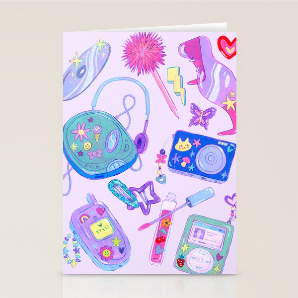 Y2K Vibes Stationery Card Gallery Image 1