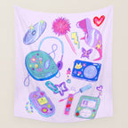 Y2K Vibes Wall Tapestry Gallery Image 4