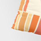 Mid Century Modern Modtastic Orange Peach Geometric Abstract Pattern Pillow Sham Gallery Image 4