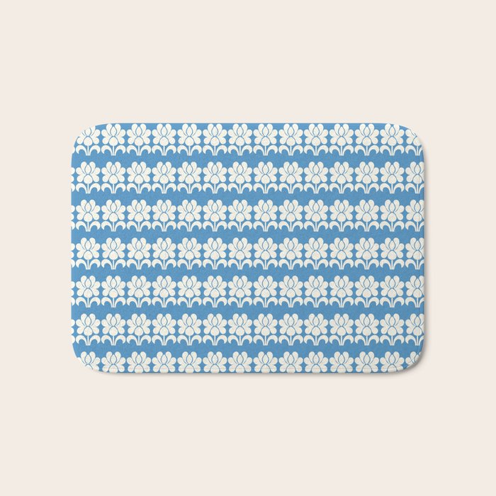 Charming Nostalgia Vintage Floral Design Bath Mat Gallery Image 1