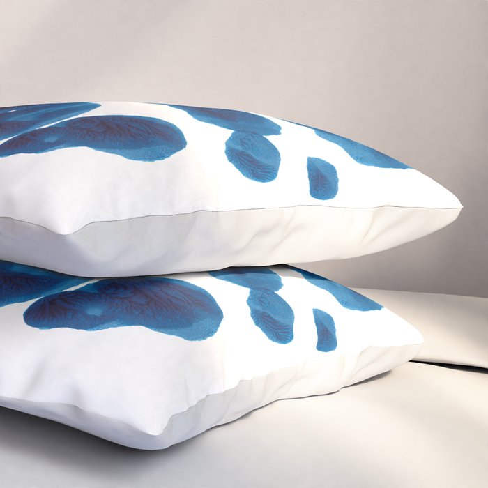Inkblot Bunny Blue Inkblot Rorschach Test Pillow Sham Gallery Image 3