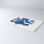 Inkblot Bunny Blue Inkblot Rorschach Test Rug Gallery Image 3