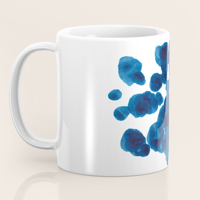 Inkblot Bunny Blue Inkblot Rorschach Test Coffee Mug Gallery Image 3