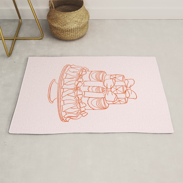 Preppy Bow Cake Rug Gallery Image 1