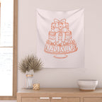 Preppy Bow Cake Wall Tapestry Gallery Image 2