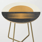 Sunset Geometric Midcentury style Side Table Gallery Image 2