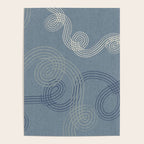 calming essentials loops muted blue Poster Gallery Image 4