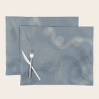 calming essentials loops muted blue Placemat Gallery Image 1