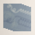 calming essentials loops muted blue Wrapping Paper Gallery Image 3