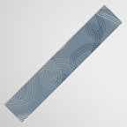 calming essentials loops muted blue Table Runner Gallery Image 3